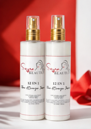 Soin Intégral Sans Rinçage 12-en-1 à l’Huile d’Argan – Cheveux Bouclés, Frisés et Crépus Monoi